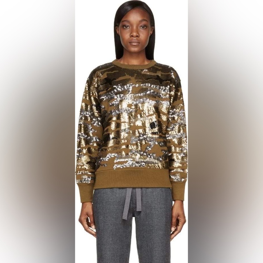Isabel Marant Camo Hamilton Sequin Sweatshirt size 36